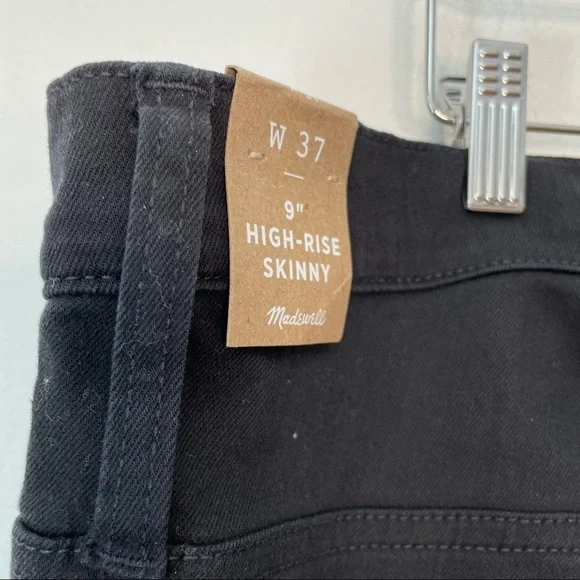 MadewellBlack 9” High Rise Skinny Jeans